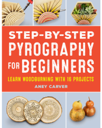 Step-By-Step Pyrography for Beginners Learn Woodburning with 16 Projects - Aney Carver Author 
