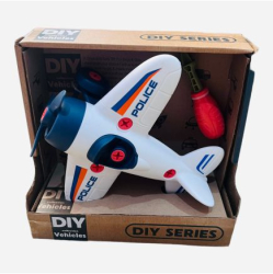 Avion de politie DIY cu surubelnita 