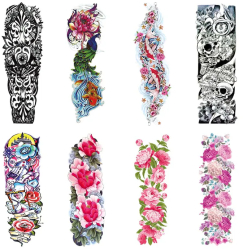 Dollcini autocolante pentru tatuaje temporare set de 8 432009 AC-01 83 colorate 