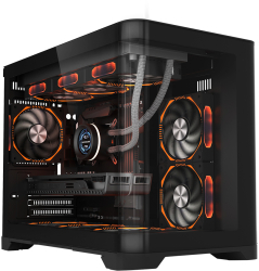 PC Gaming DiaxXa Intel Core Ultra 7 265KF 32GB DDR5 SSD 2TB M.2 NVMe AMD Radeon RX 7700 XT OC 12GB Iluminare ARGB