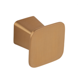 Buton pentru mobila Prism finisaj alama cava periata 32x28 mm 