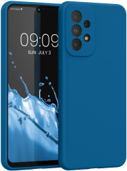 Husa Kwmobile pentru Samsung Galaxy A33 5G Albastru Silicon 57833.228 