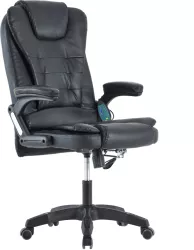 Scaun birou cu functie de masaj negru Tyler 65x71x120 cm 