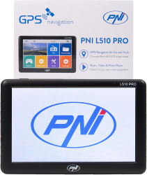 Sistem de navigatie GPS PNI L510 PRO ecran 5 inch 800 MHz 256MB DDR2 8GB memorie interna FM transmitter