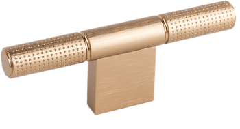 Buton pentru mobila Point Viefe finisaj alama cava periata 110x40.9 mm 