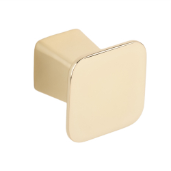 Buton pentru mobila Prism finisaj alama lustruita 32x28 mm 