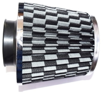 Filtru Aer Auto Tuning fara Carcasa Universal cu Diametru Racord de 7.5 cm si Coliere de Strangere 