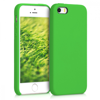 Husa pentru Apple iPhone 5 / iPhone 5s / iPhone SE Silicon Verde 42766.159 