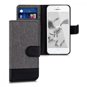 Husa pentru Apple iPhone 5 / iPhone 5s / iPhone SE Textil Gri 35222.22 