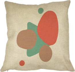 Perna Decorativa Abstracta 5 40x40 cm Husa Detasabila Burduf 