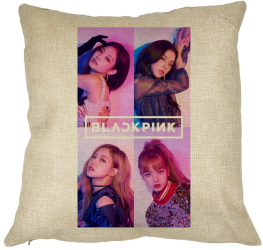 Perna Decorativa BlackPink Model 5 40x40 cm Husa Detasabila Burduf 