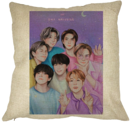Perna Decorativa BTS Army 2 40x40 cm Husa Detasabila Burduf