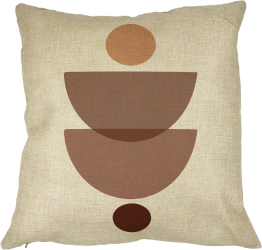 Perna Decorativa cu Model Abstract Creativ 3 40x40 cm Husa Detasabila Burduf