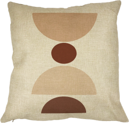 Perna Decorativa cu Model Abstract Creativ 4 40x40 cm Husa Detasabila Burduf 