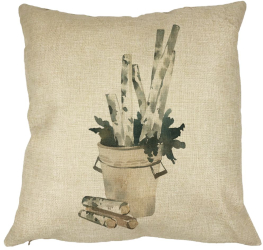 Perna Decorativa cu tematica de Craciun 9 40x40 cm Husa Detasabila Burduf 
