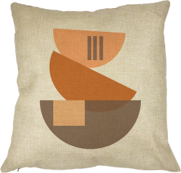 Perna Decorativa Model Abstract Creativ 8 40x40 cm Husa Detasabila Burduf 