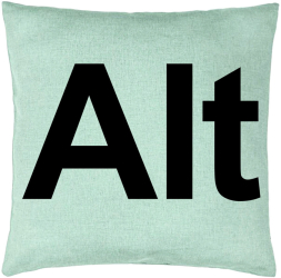 Perna Decorativa Model Alt 40x40 cm Verde Menta Husa Detasabila Burduf 