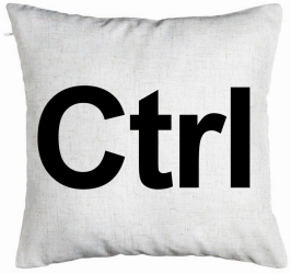 Perna Decorativa Model Ctrl 40x40 cm Alb Murdar Husa Detasabila Burduf 