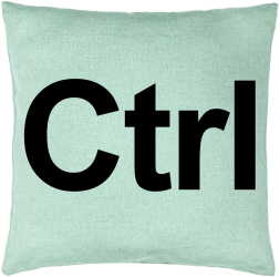 Perna Decorativa Model Ctrl 40x40 cm Verde Menta Husa Detasabila Burduf 
