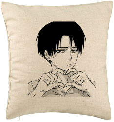 Perna Decorativa Model Love You Levi 40x40 cm Bej Husa Detasabila Burduf 