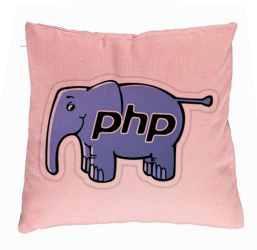 Perna Decorativa Model PHP 40x40 cm Roz Husa Detasabila Burduf 