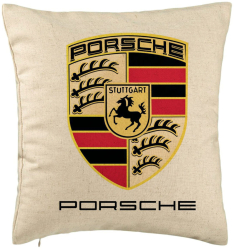 Perna Decorativa Model Porsche 40x40 cm Bej Husa Detasabila Burduf 