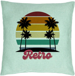 Perna Decorativa Model Retro 40x40 cm Verde Menta Husa Detasabila Burduf 