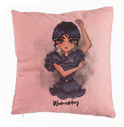 Perna Decorativa Model Wednesday Addams Dancing Hands 2 40x40 cm Roz Husa Detasabila Burduf 