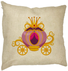 Perna Decorativa Patrata Caleasca Regala 40x40 cm Husa Detasabila Burduf 