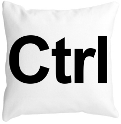 Perna Decorativa Patrata Ctrl 40x40 cm Alba Mata Husa Detasabila Burduf 