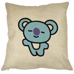 Perna Decorativa Patrata Ursulet Koala 40x40 cm Husa Detasabila Burduf 