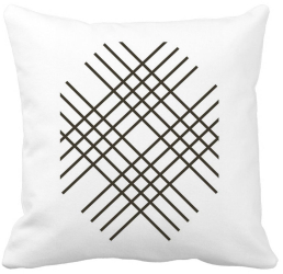 Perna Decorativa Patrata Vera 40x40 cm Alba Mata Husa Detasabila Burduf 
