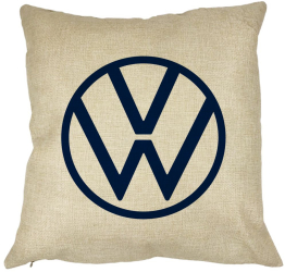 Perna Decorativa Patrata Volkswagen 40x40 cm Husa Detasabila Burduf 