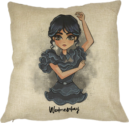 Perna Decorativa Wednesday Addams Dancing Hands 2 40x40 cm Husa Detasabila Burduf 