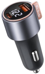 75w Display digital Pd 1usb-a 1usb-c incarcator auto 