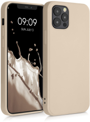 Husa pentru Apple iPhone 12 / iPhone 12 Pro Silicon Crem 53844.154 