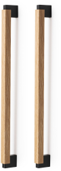 Set manere spatiale double Duo Big finisaj gri lava / stejar L 536 mm 