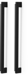 Set manere spatiale double Duo Big finisaj negru mat lacuit L 536 mm 