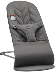 BabyBjorn - Balansoar Bliss Anthracite cu aspect delicat de petala tesatura matlasata 
