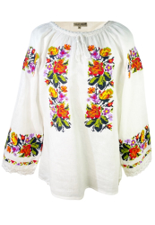 Bluza casual dama RFN 2 marime 3XL alb/portocaliu caisa 