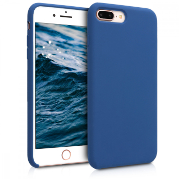 Husa pentru Apple iPhone 8 Plus / iPhone 7 Plus Silicon Albastru 40842.116 