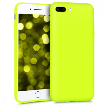 Husa pentru Apple iPhone 8 Plus / iPhone 7 Plus Silicon Galben 45354.75 
