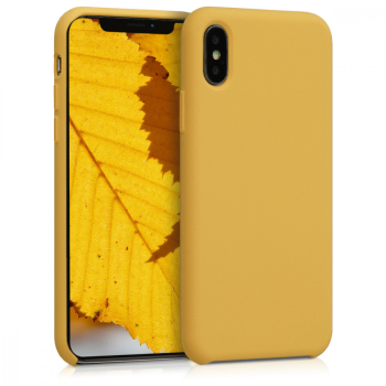 Husa pentru Apple iPhone X / iPhone XS Silicon Galben 42495.143 