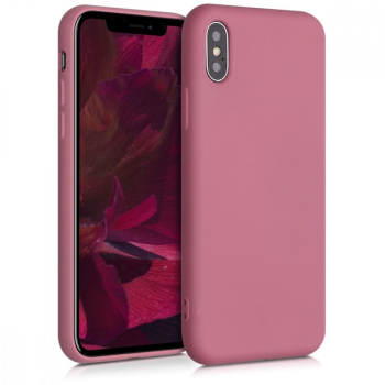 Husa pentru Apple iPhone X / iPhone XS Silicon Roz 49982.167 
