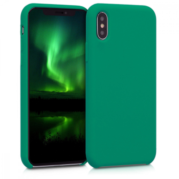 Husa pentru Apple iPhone X / iPhone XS Silicon Verde 42495.142 