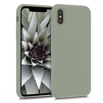 Husa pentru Apple iPhone X / iPhone XS Silicon Verde 42495.172 