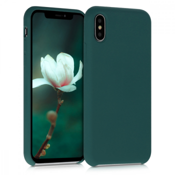 Husa pentru Apple iPhone X / iPhone XS Silicon Verde 42495.184 