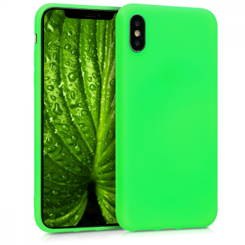 Husa pentru Apple iPhone X / iPhone XS Silicon Verde 43940.44 