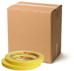 Set 192 Role Banda ANKER PVC pentru Inchis si Sigilat Pungi 9mm x 66m Culoare Galbena - BAG966V1 