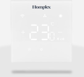 Termostat pentru ventiloconvector smart wi-fi butoane tactile aplicatie Tuya Google Home si Alexa - Homplex HTV2320